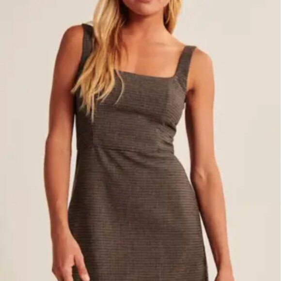 ✨ Abercrombie & Fitch 90’s Menswear Pinafore Dress - Size Large ✨ - Picture 10 of 12